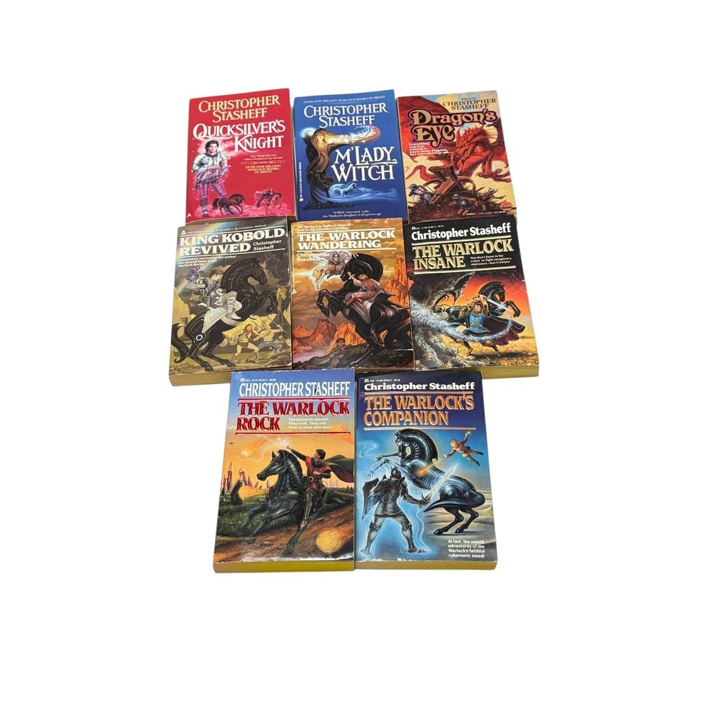 Christopher Stasheff Lot 8 Book PB Warlock Quicksilver Witch More 1990s